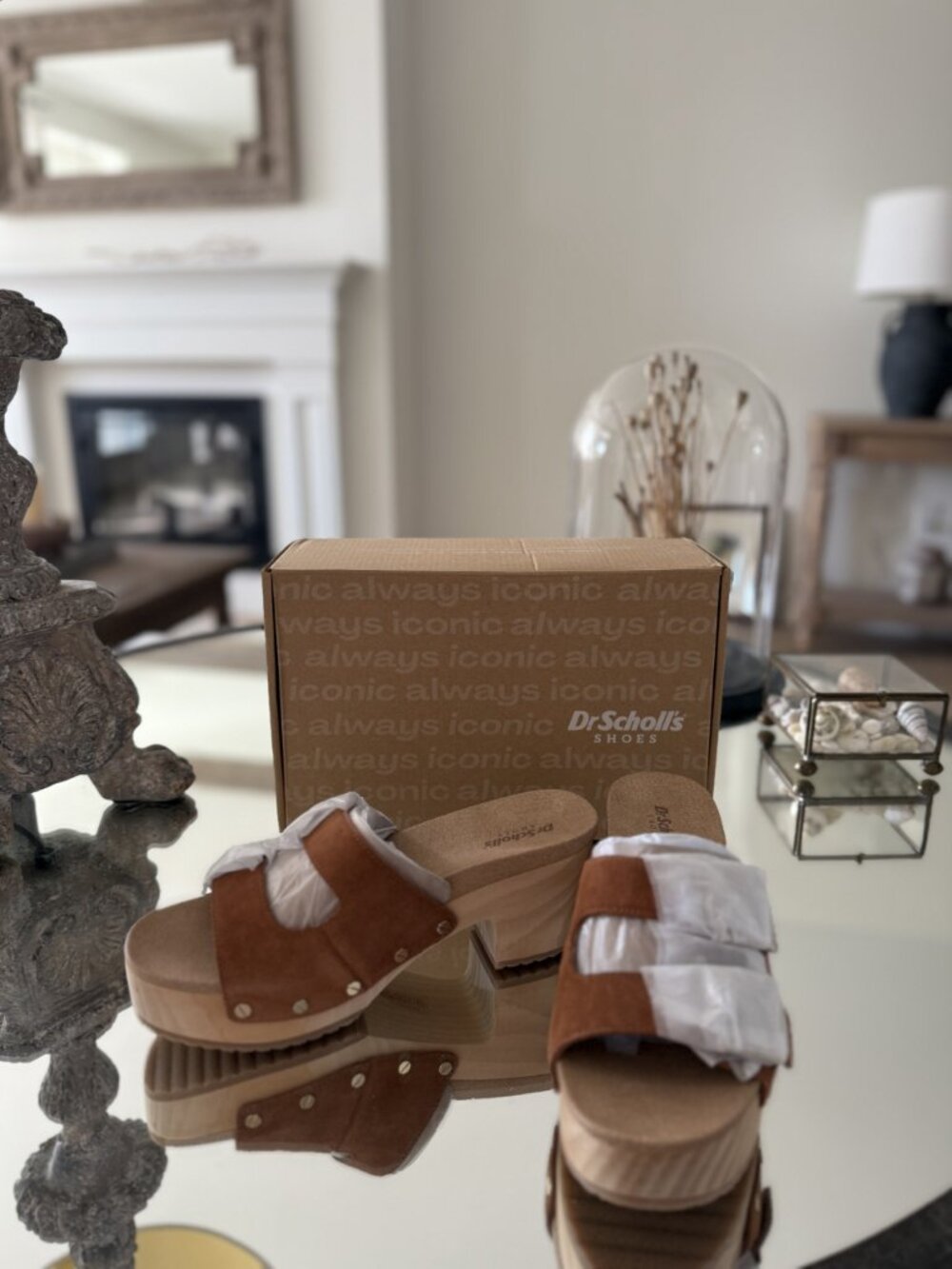 Dr. Scholl's "Original Vibe" Woman's Platform Slide Sandal (Sz. 7) New - Picture 2 of 5